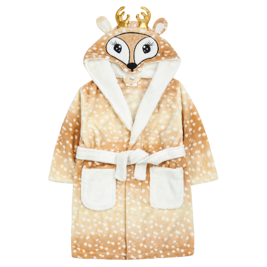 REINDEER Dressing Gown PERSONALISED with EMBROIDERY Ideal Christmas Gift