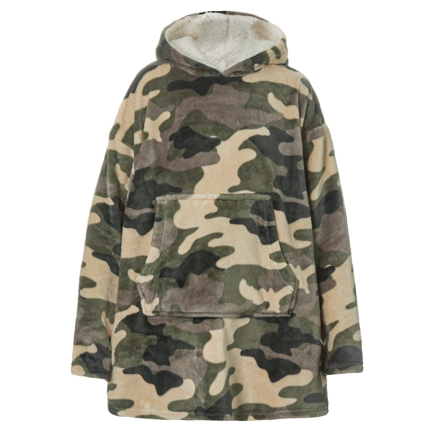 Boys Over Sized Hoodie PJ Camouflage Theme 10 Years Plus
