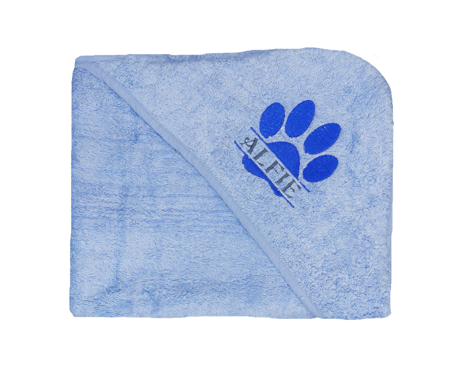 Personalised Puppy Dog Towel With Hood 75 x 75cm Super Absorbent Great Gift Personalised Dog Towel