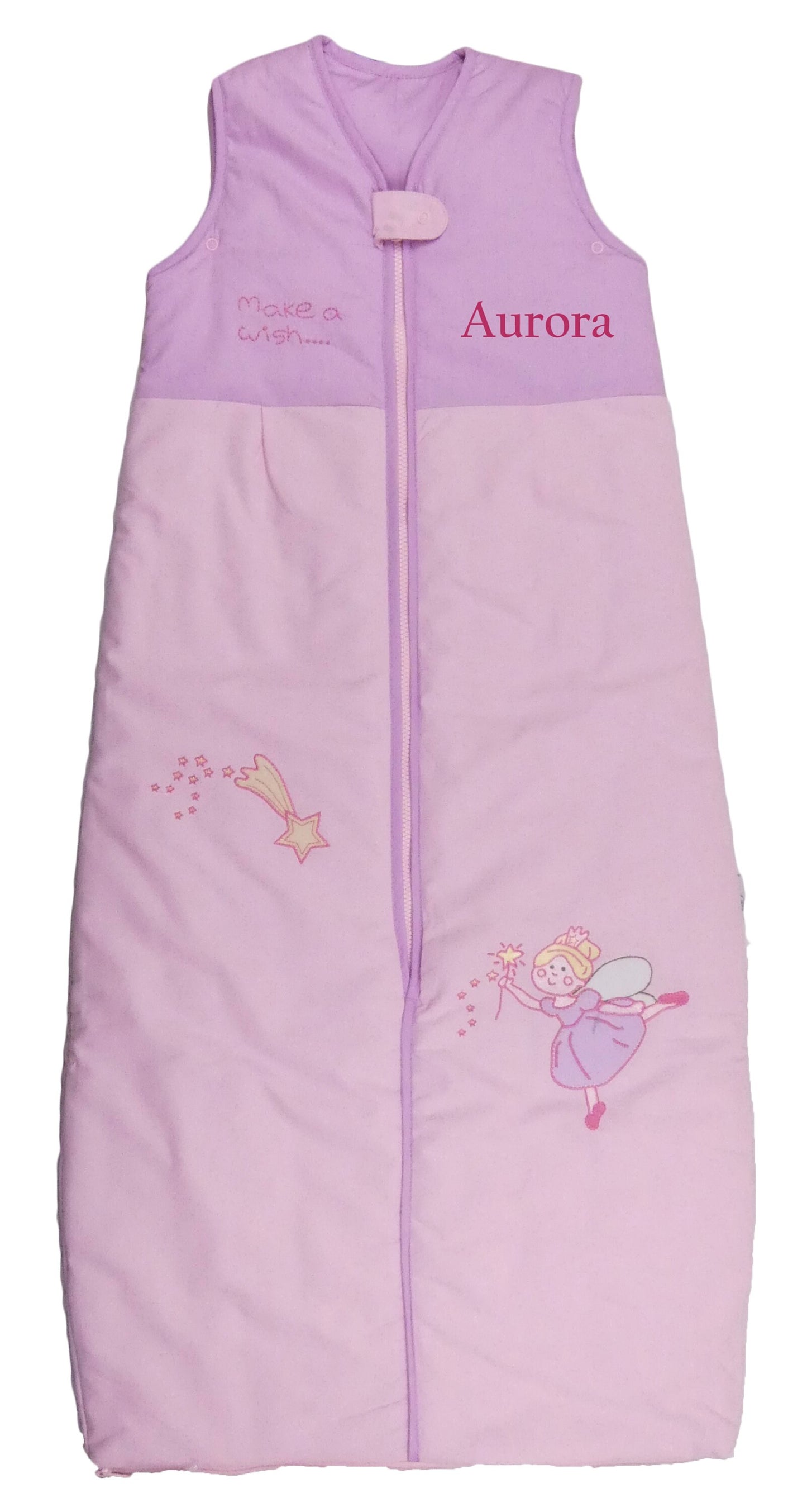 Personalised Baby Sleeping Bag: Embroidered Name, 2.5 TOG, 6-36 Months, Girls Nursery Bedding