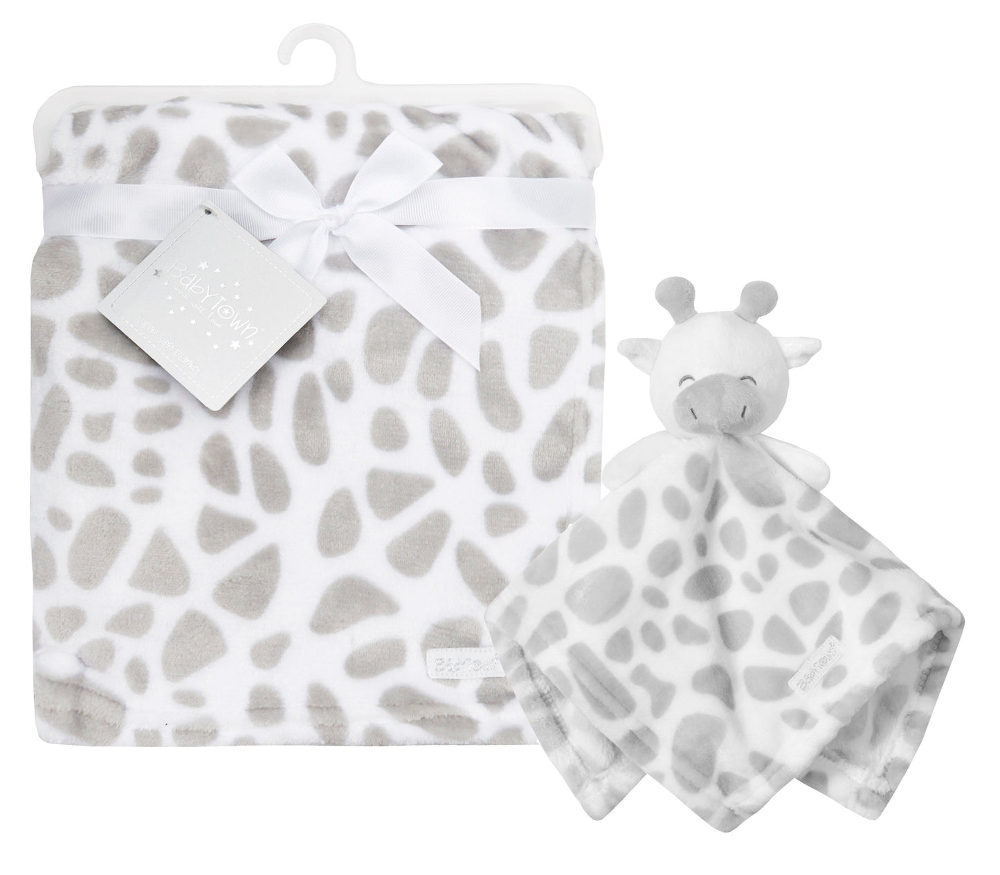 Personalised Soft Baby Giraffe Dressing Gown and matching Giraffe Comforter and Blanket 0-6 Months 6-9 Months Ideal Gift