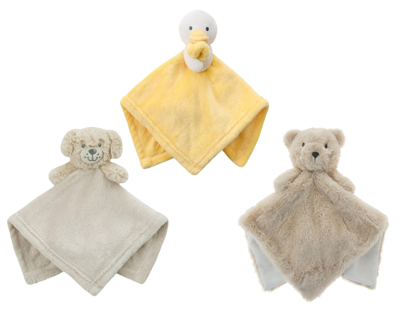 Personalised Baby Comforter Lovey Blanket Custom Embroidered Animal Security Toy, Soft Plush Keepsake, Newborn Baby Shower Gift Boy Girl