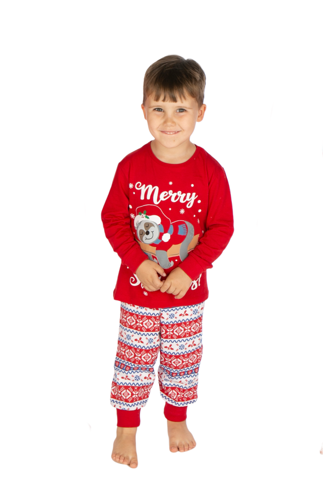 Boys Girls Christmas Sloth  Pyjama Set 4-5 years up to 13 Years