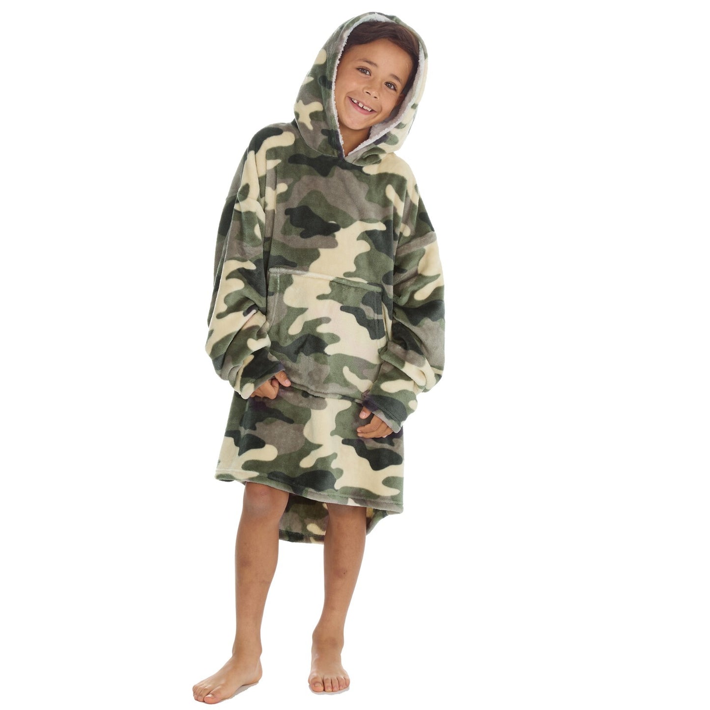 Boys Over Sized Hoodie  PJ Camouflage  Theme 10 Years Plus
