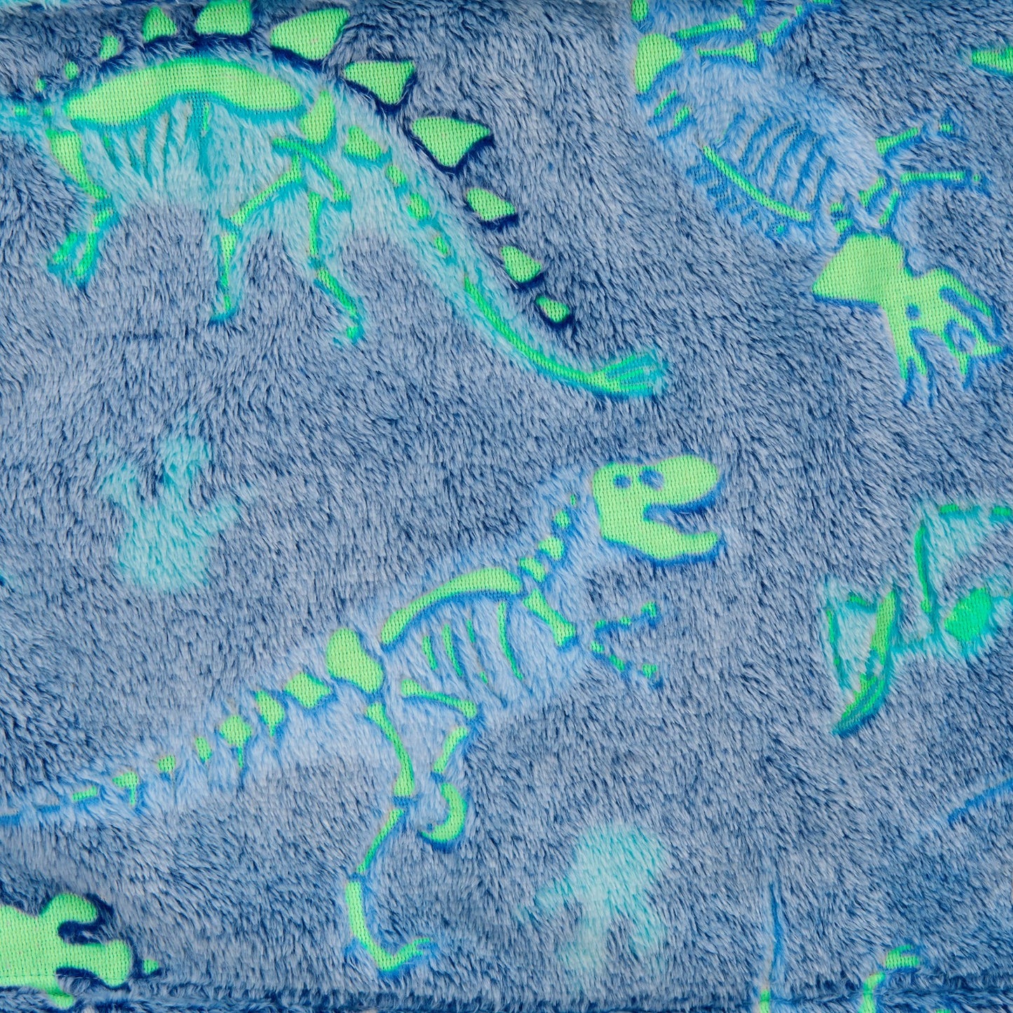 Kids Dinosaur Bathrobe | Hooded Glow in the Dark Fleece Dressing Gown Ages 2–6