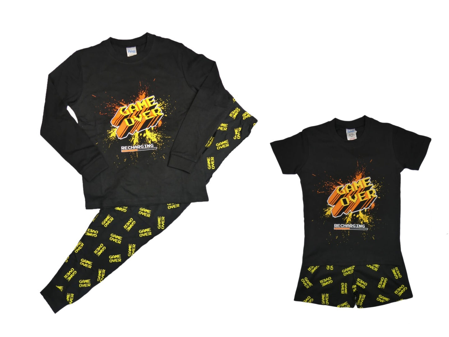 Boys Gamer Pyjamas 10-13 Years Short and Long