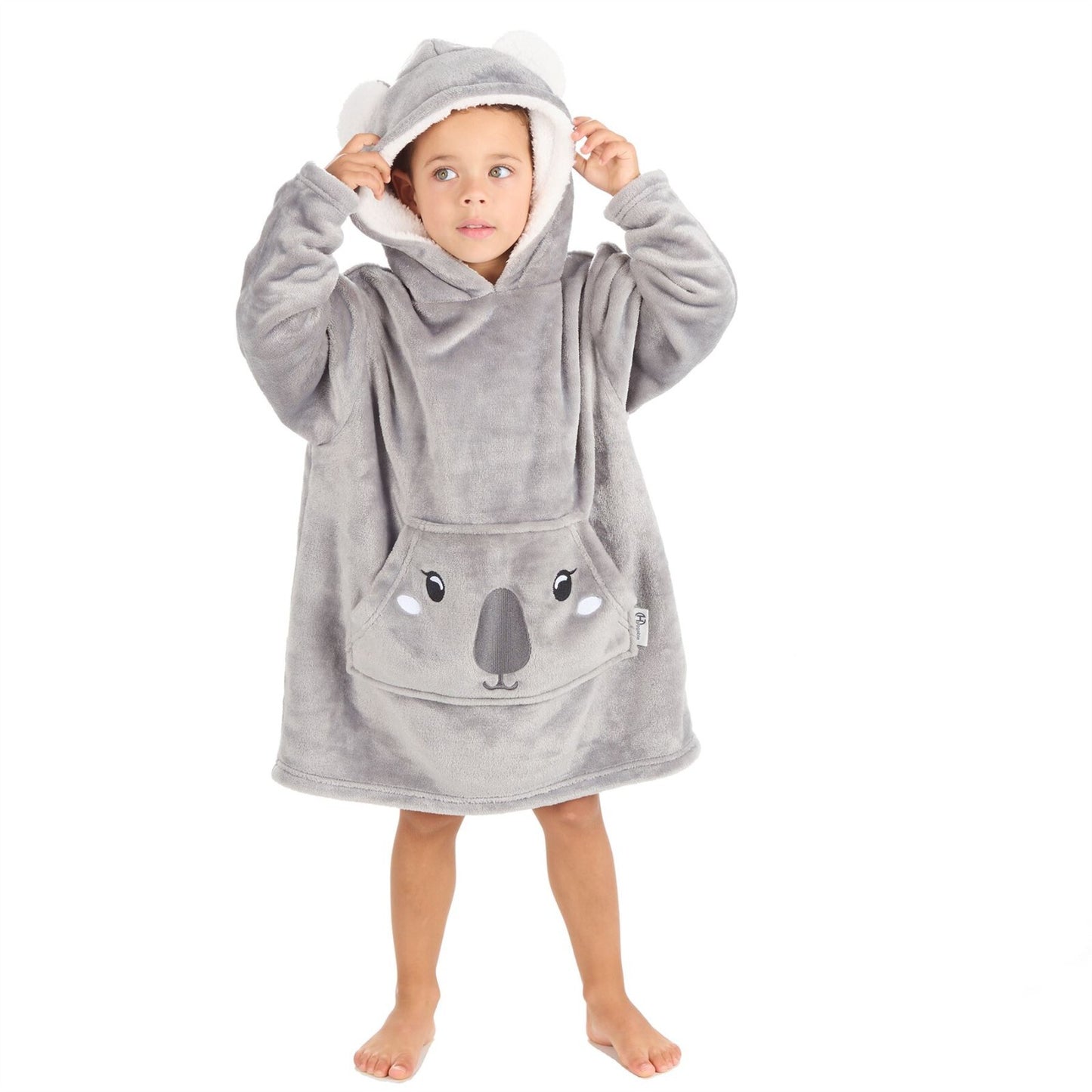 Personalised Children's Oversized Hoodie Snuggle Fleece 18mths-3yrs and 3-6yrs