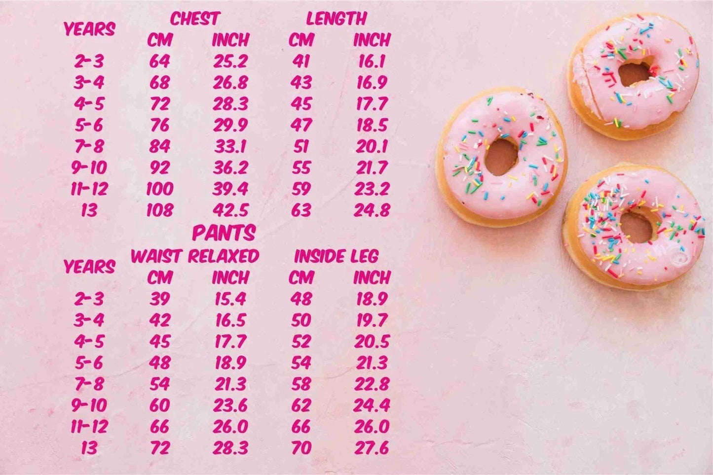 Sweet Donut Pyjamas for Girls – Grab Yours Now Before They’re Gone! 🍩💖