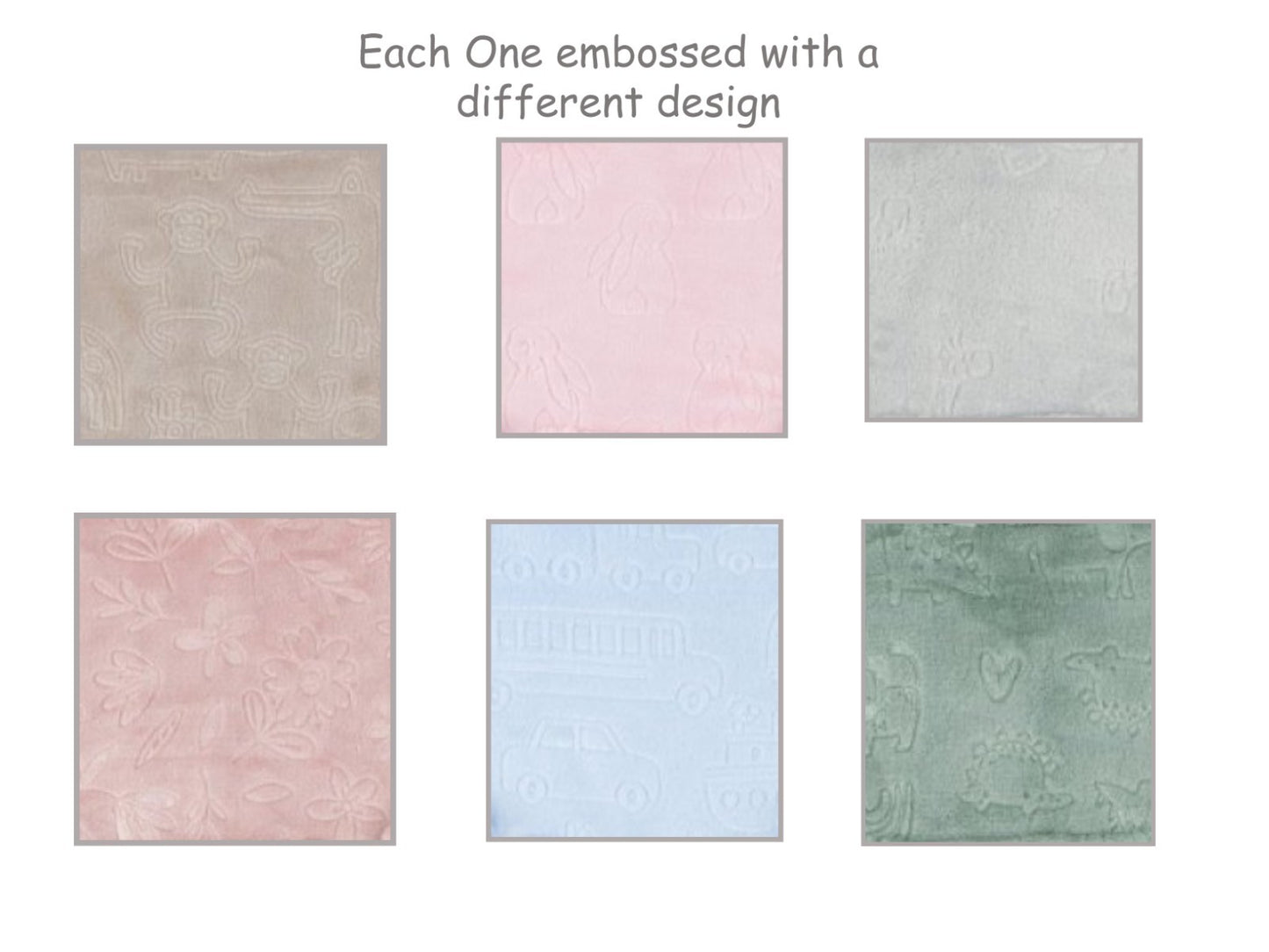 Personalised Embossed Baby & Toddler Hoodies – 6 Colours and Patterns 6mth-4yrs