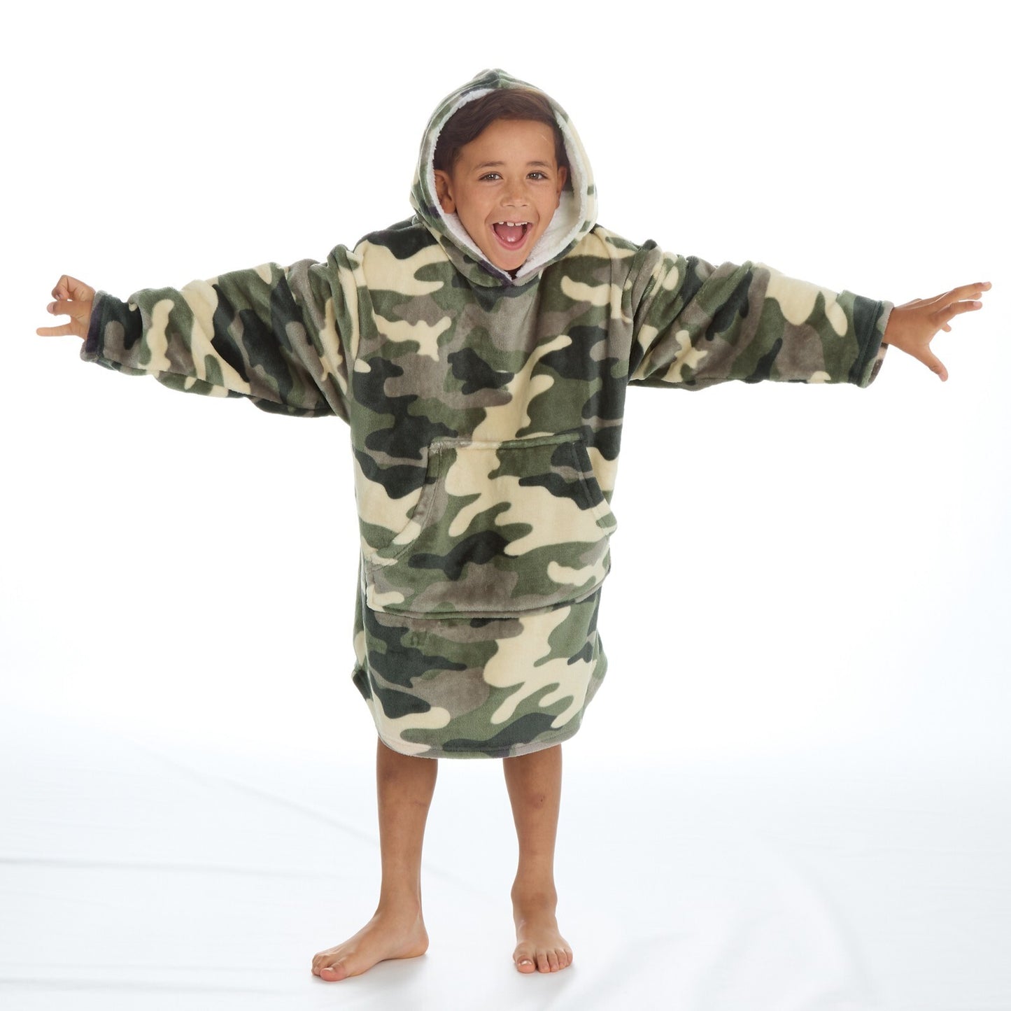 Boys Over Sized Hoodie  PJ Camouflage  Theme 10 Years Plus