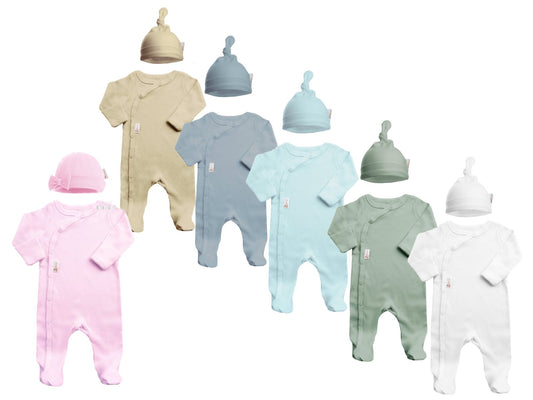 Personalised Baby Sleepsuit and Matching Hat 0-3 Months