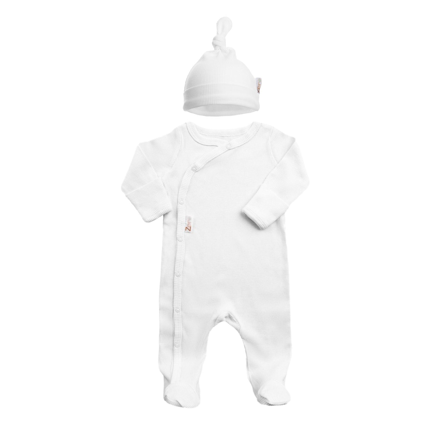 Personalised Baby Sleepsuit and Matching Hat 0-3 Months