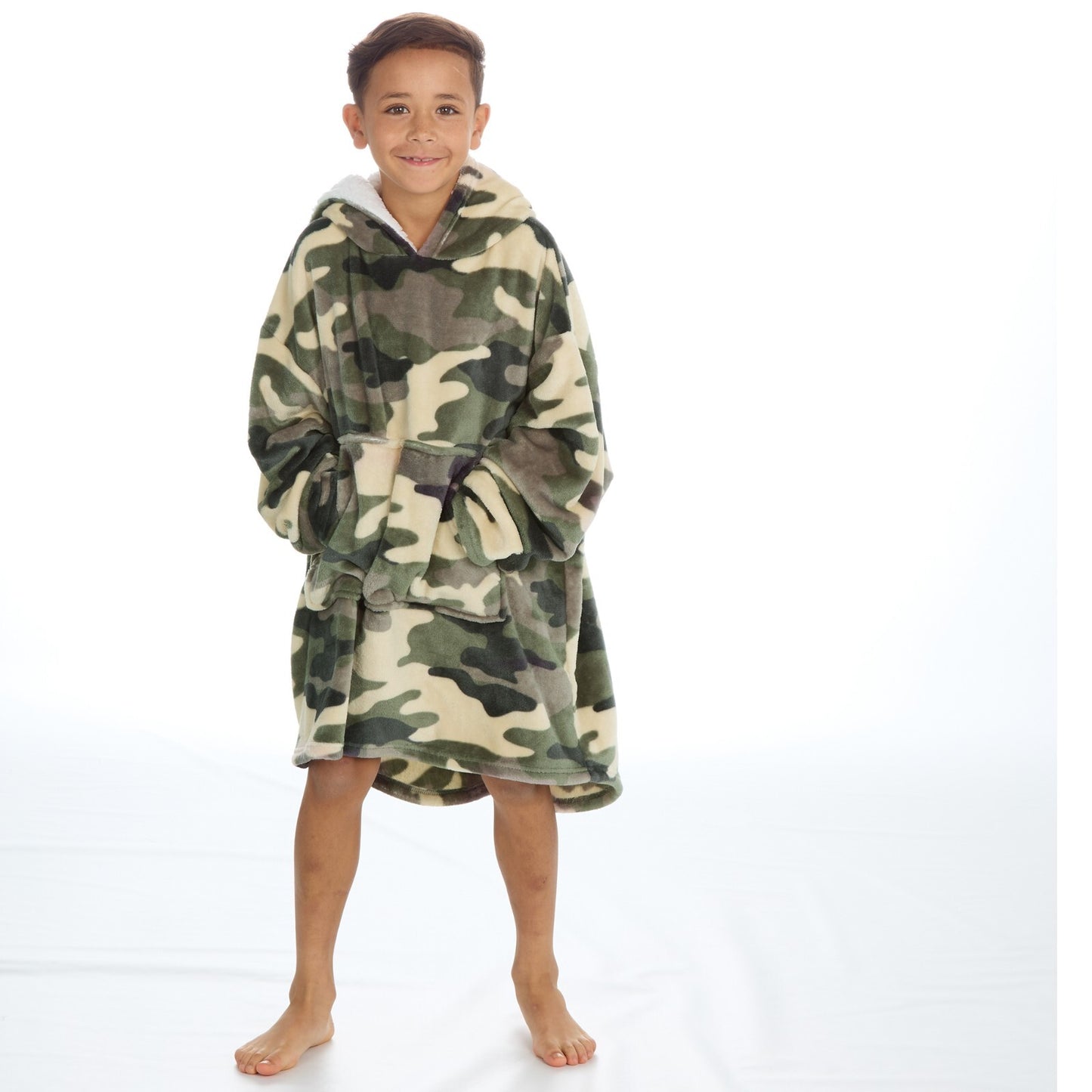 Boys Over Sized Hoodie  PJ Camouflage  Theme 10 Years Plus