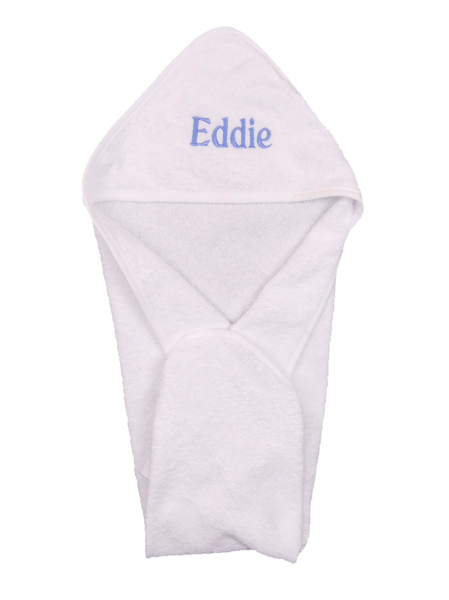 Baby Hooded Towel with Baby Name Only Embroidered 75 x75