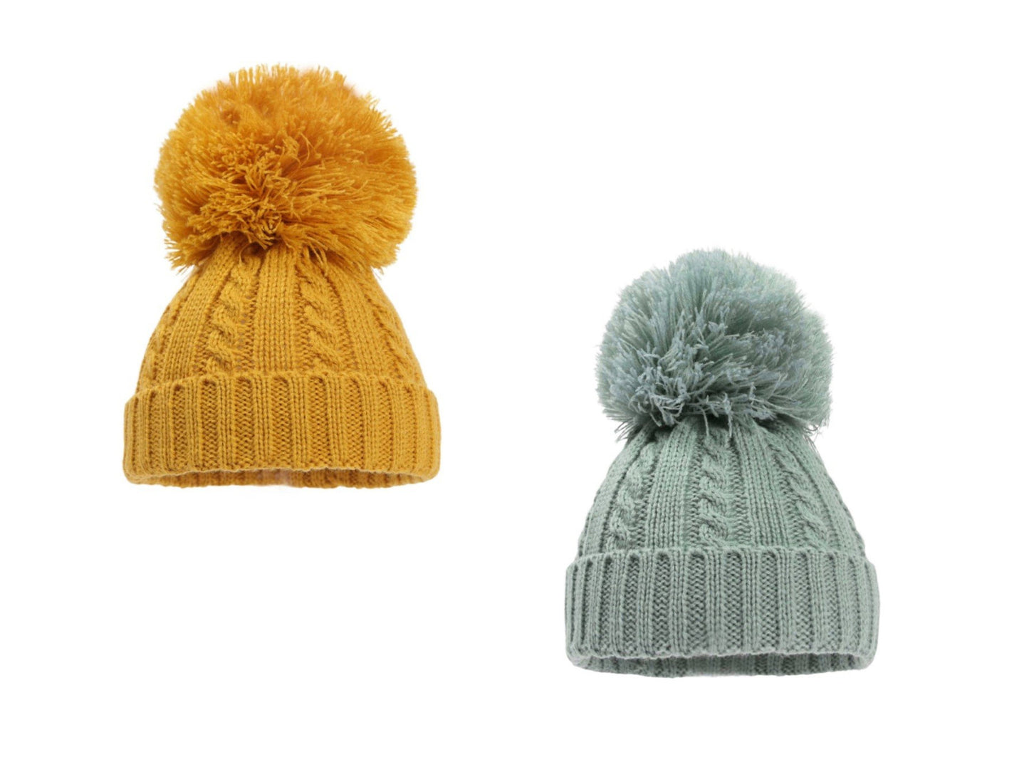 Personalised Baby Pom Pom Hat Newborn to 24 Months