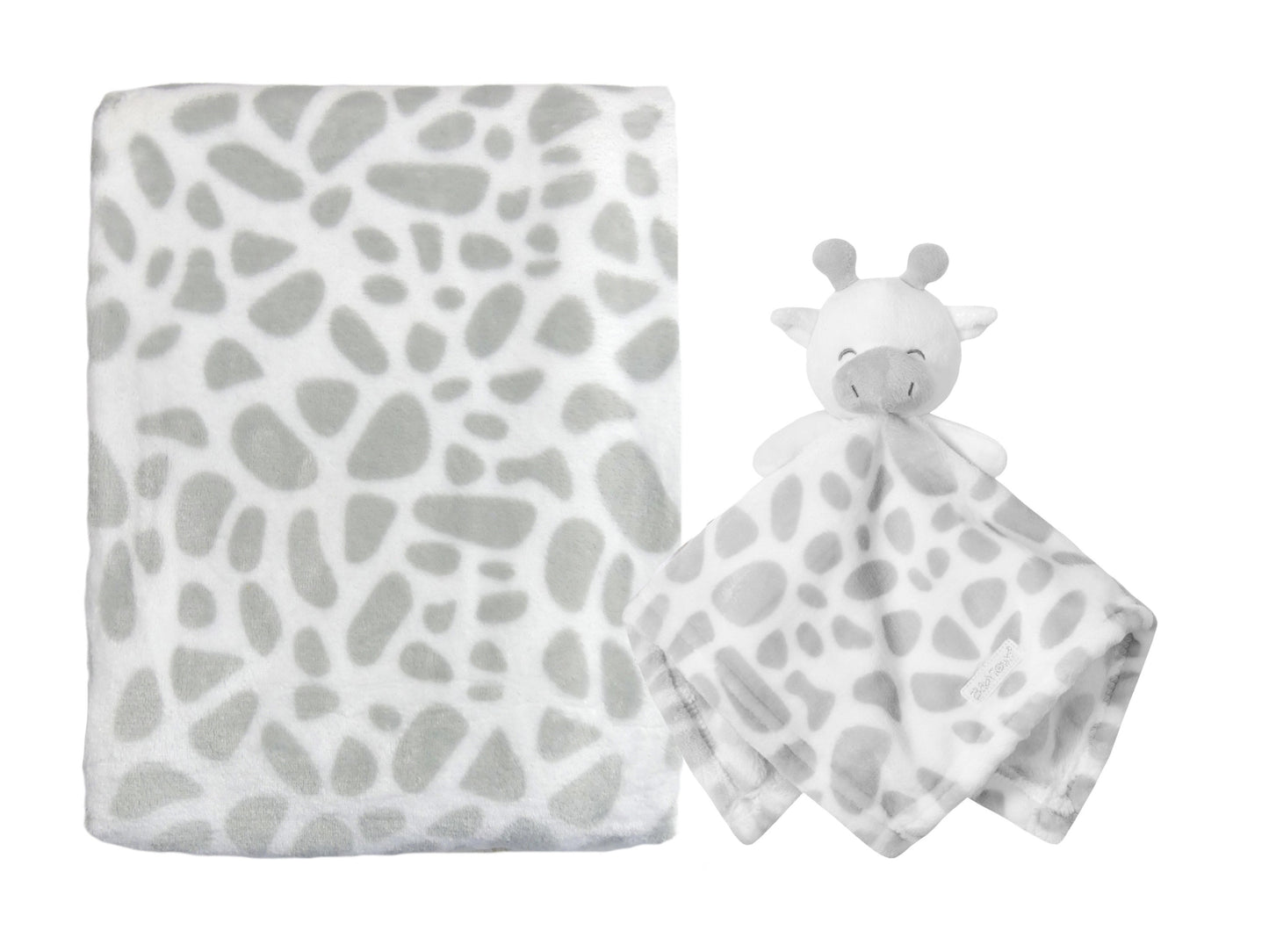 Giraffe Comforter Matching Blanket BOTH ITEMS PERSONALISED with embroidery Beautiful Keepsake Baby Gift