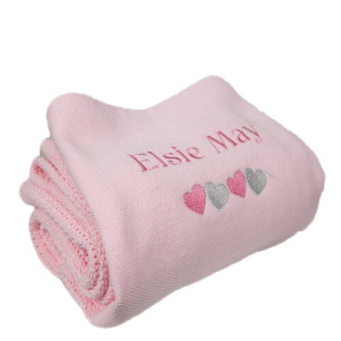 Personalized Cotton Cellular Baby Blanket - 110x70cm Soft Nursery Bedding for Cot & Toddler - Ideal Gift
