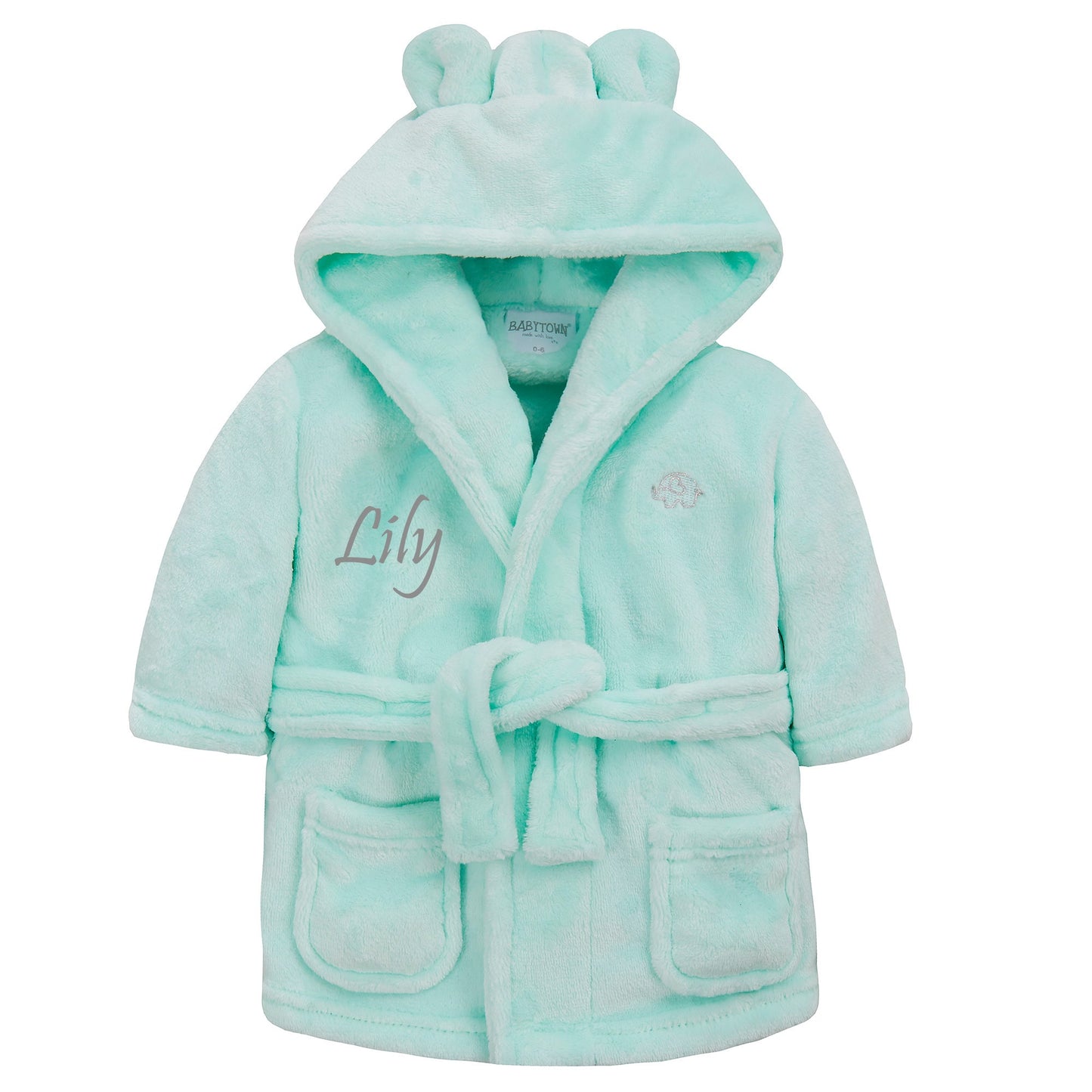 Personalized Baby Dressing Gown: Soft Bathrobe for Newborns 0-6 Months - Ideal Shower or Christening Gift