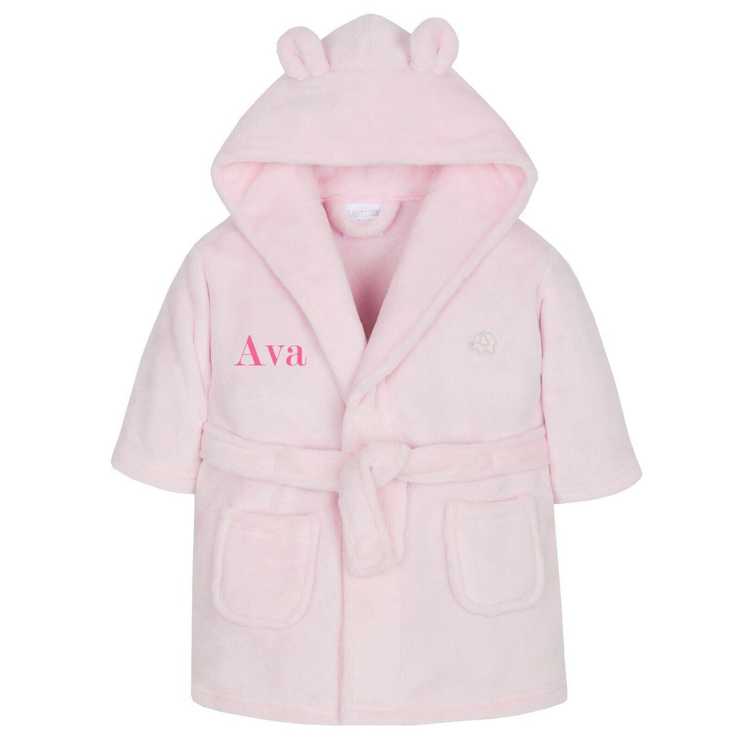 Personalized Baby Dressing Gown: Soft Bathrobe for Newborns 0-6 Months - Ideal Shower or Christening Gift