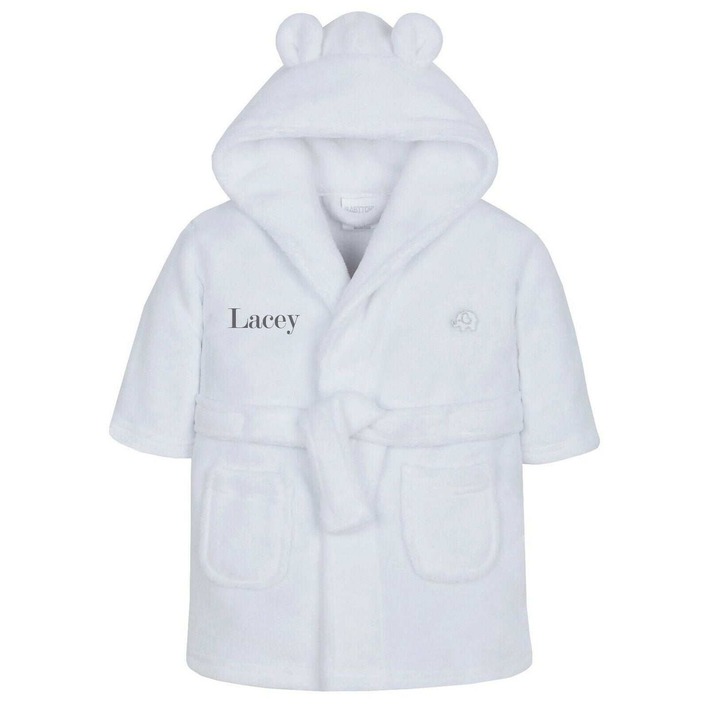 Personalized Baby Dressing Gown: Soft Bathrobe for Newborns 0-6 Months - Ideal Shower or Christening Gift