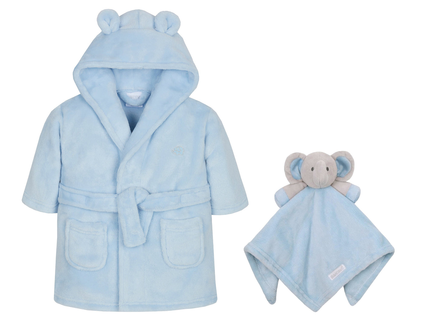Personalised Baby Robe Dressing Gown 0-6 Months with Matching Personalised Comforter Great baby Gift Perfect For Baby Showers