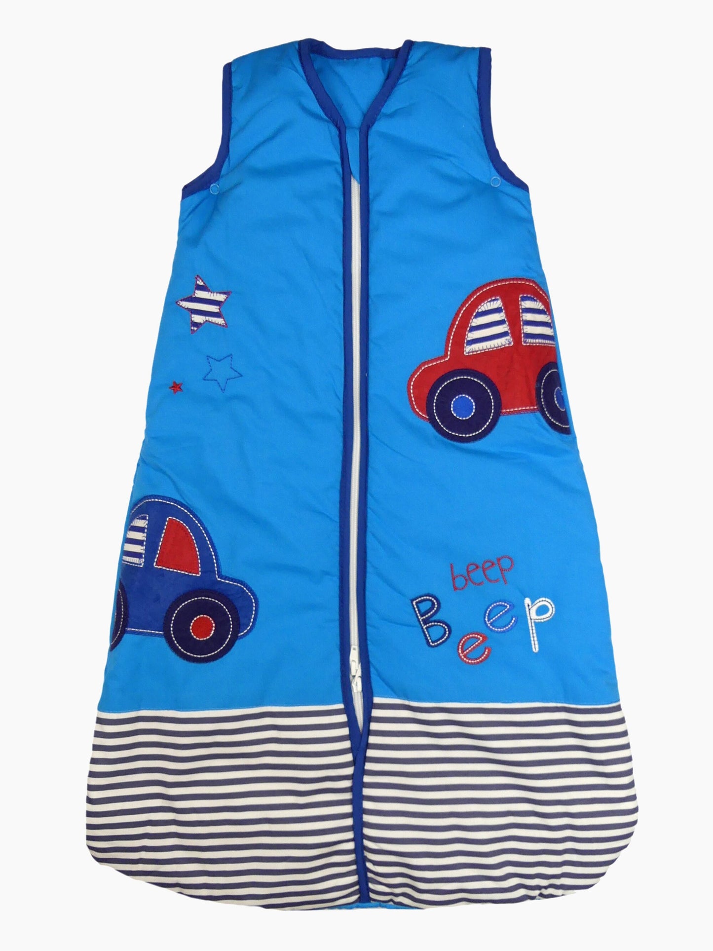 Personalised Baby Boy Sleeping Bag  3.5 Tog Winter Weight 3-12  Months  Embroidered Name