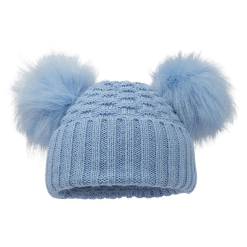 PERSONALISED Baby Pom Pom Hat Boys Girls 0- 12 Months 12-18 Months and 2-5 Years Faux Fur Pom