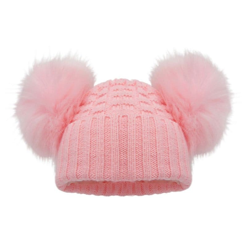 PERSONALISED Baby Pom Pom Hat Boys Girls 0- 12 Months 12-18 Months and 2-5 Years Faux Fur Pom