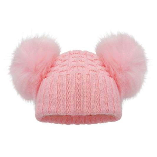 PERSONALISED Baby Pom Pom Hat Boys Girls 0- 12 Months 12-18 Months and 2-5 Years Faux Fur Pom