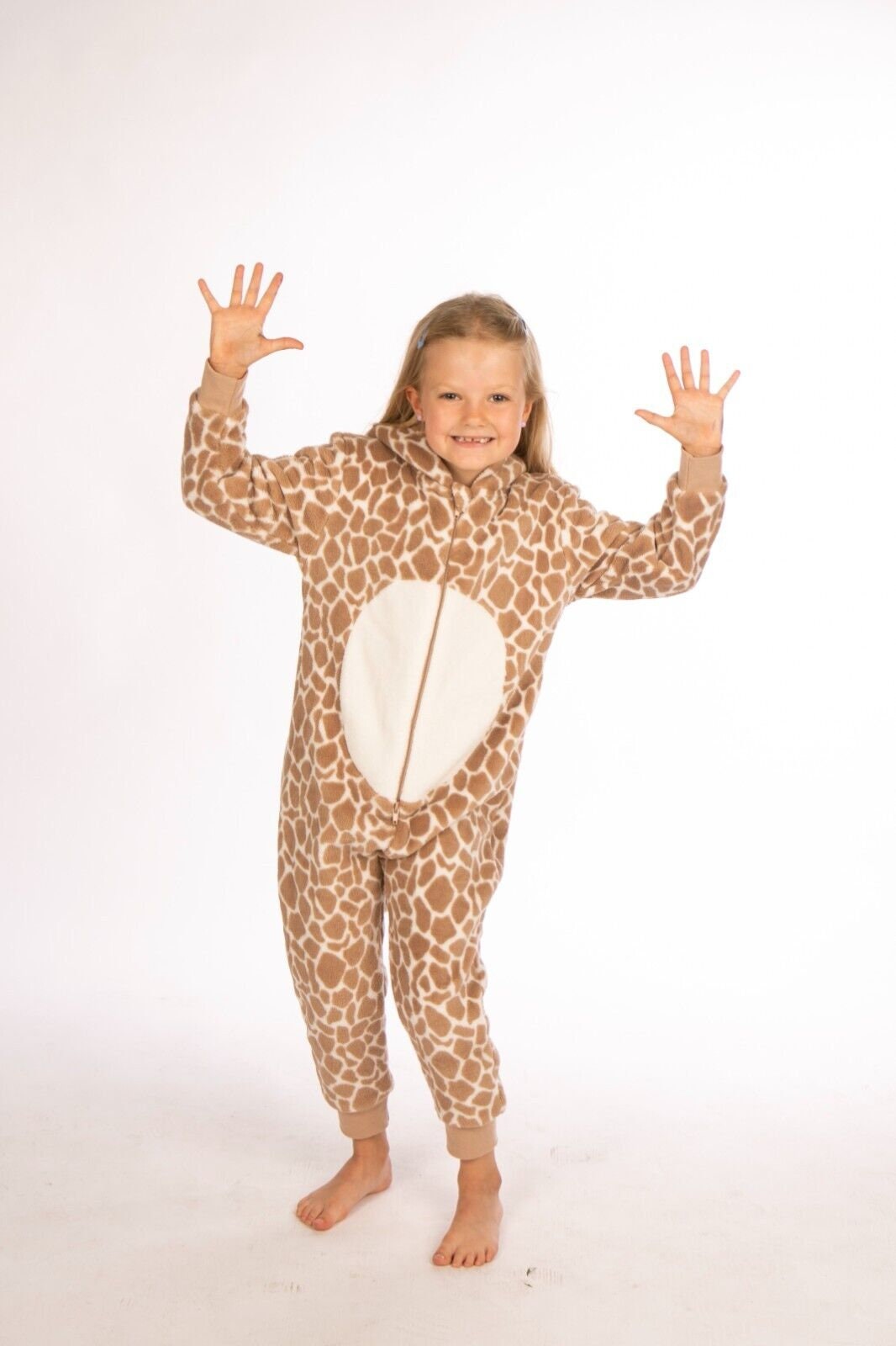 Personalised Giraffe Jumpsuit for Kids: Embroidered Christmas Gift, Cute Animal Outfit (2-10 Years)