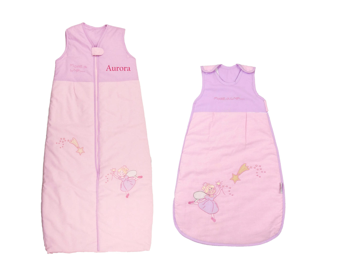 Personalised Baby Sleeping Bag: Embroidered Name, 2.5 TOG, 6-36 Months, Girls Nursery Bedding