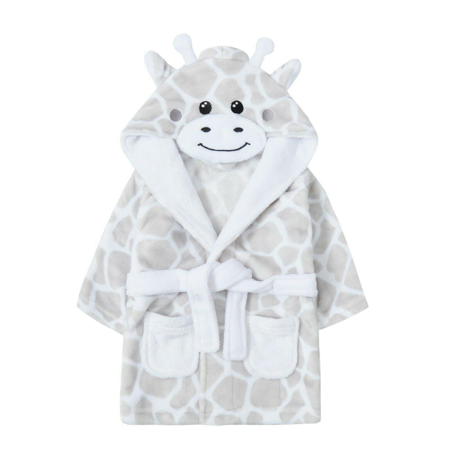 Personalised Baby Robe Giraffe Dressing Gown 0-6 Months Matching Personalised Comforter and Blanket Great baby Gift Perfect For Baby Showers
