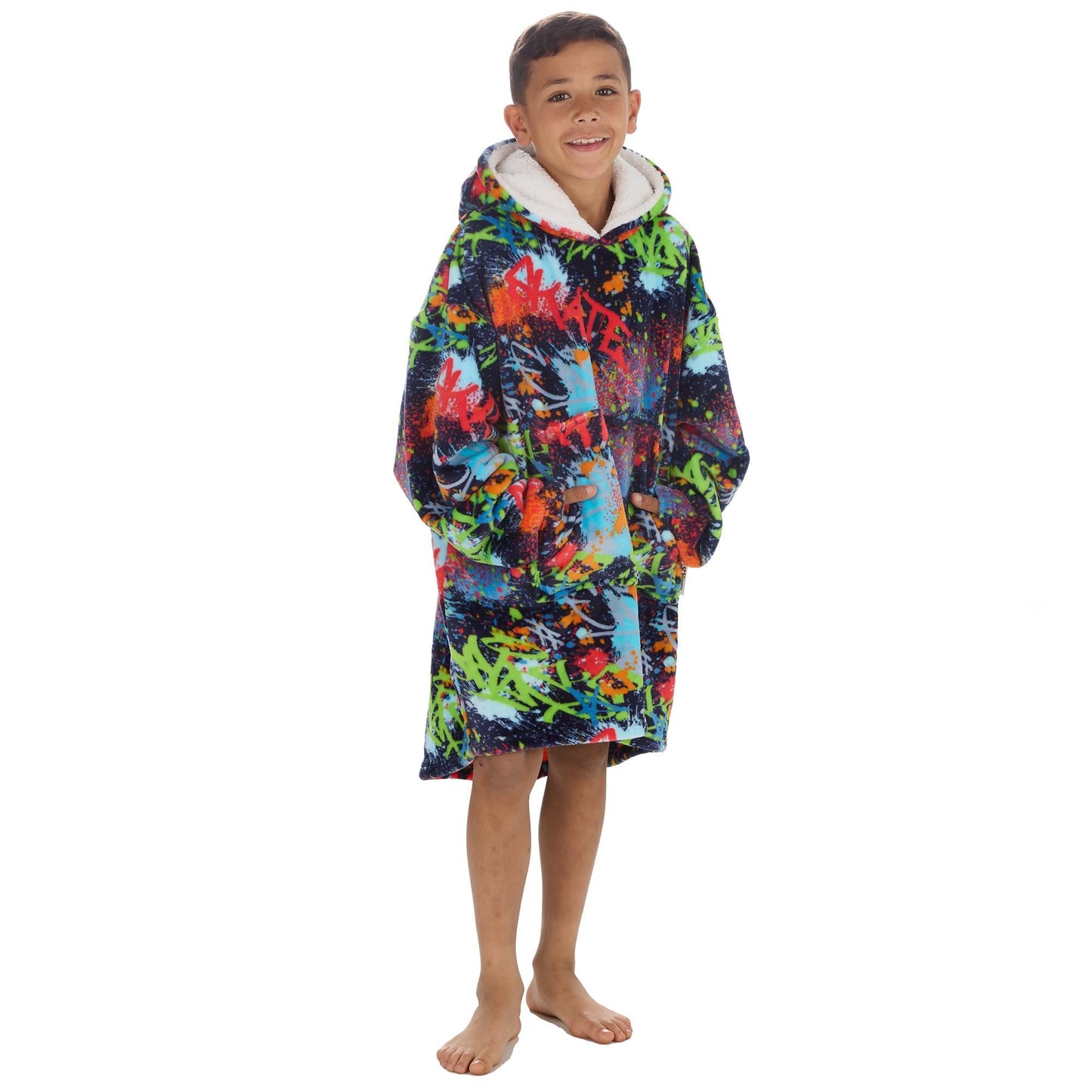 Graffiti Design Oversized Hoodies for Ultimate Comfort Personalised with Embroidery