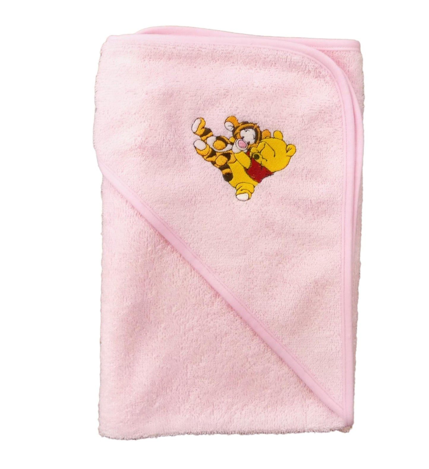 Winnie The Pooh Hooded Baby Towel  PERSONALISED with EMBROIDERY Baby Name in choice of colours