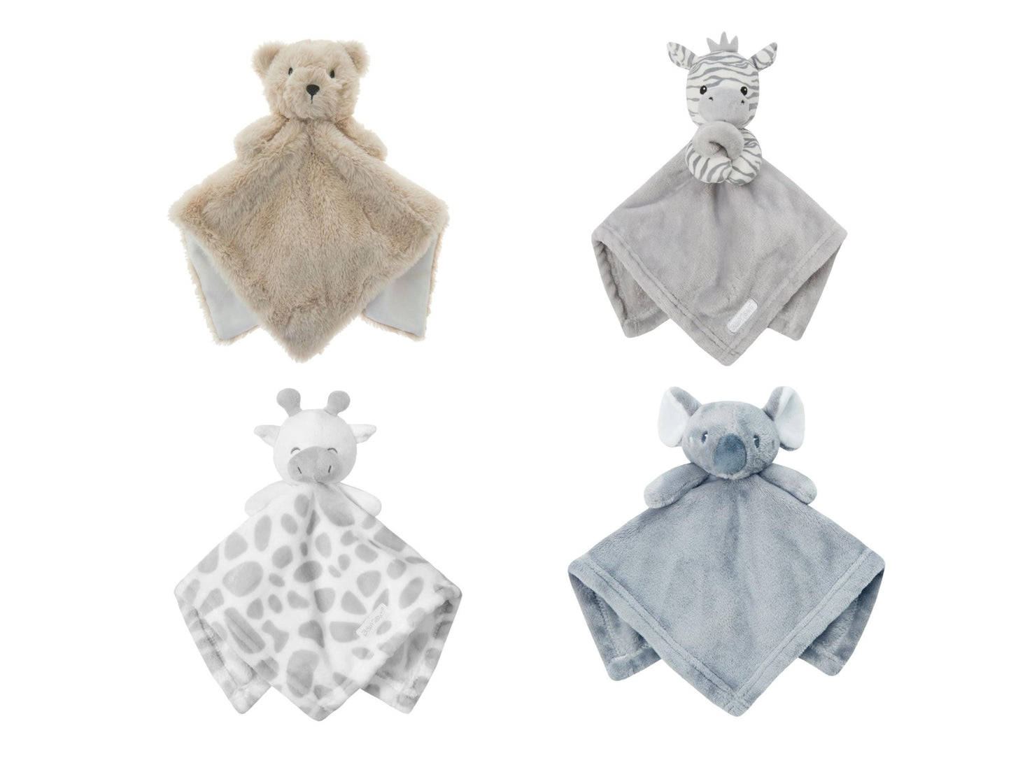 Personalised Baby Comforter Lovey Blanket  Custom Embroidered Animal Security Toy, Soft Plush Keepsake, Newborn Baby Shower Gift Boy Girl