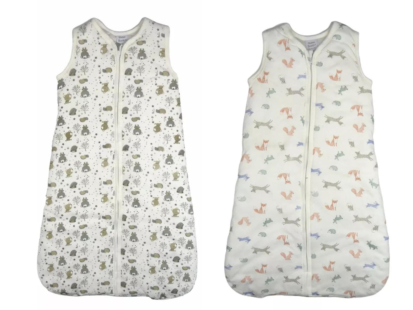 Personalised Babies Sleeping Bag PACK OF TWO 2.5 Tog 0-6 Months and 6-18 Months Embroidered with Baby Name Perfect Practical Gift