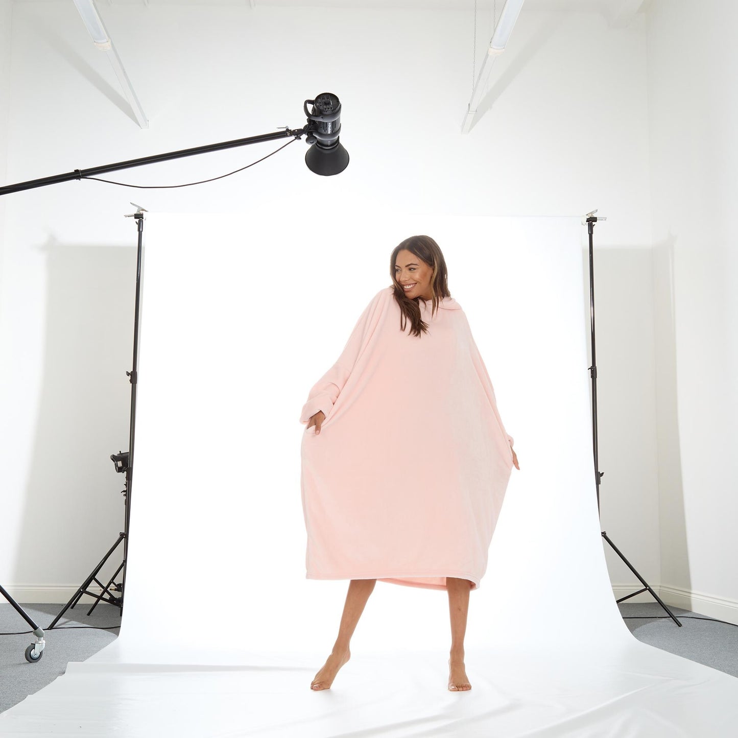 Ladies Hooded Oversized Poncho Hoodie Wearable Blanket Ideal Gift Optional Personalisation with Embroidery