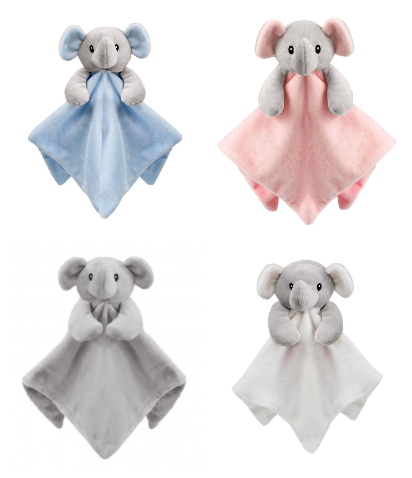 Personalised Baby Comforter Lovey Blanket  Custom Embroidered Animal Security Toy, Soft Plush Keepsake, Newborn Baby Shower Gift Boy Girl