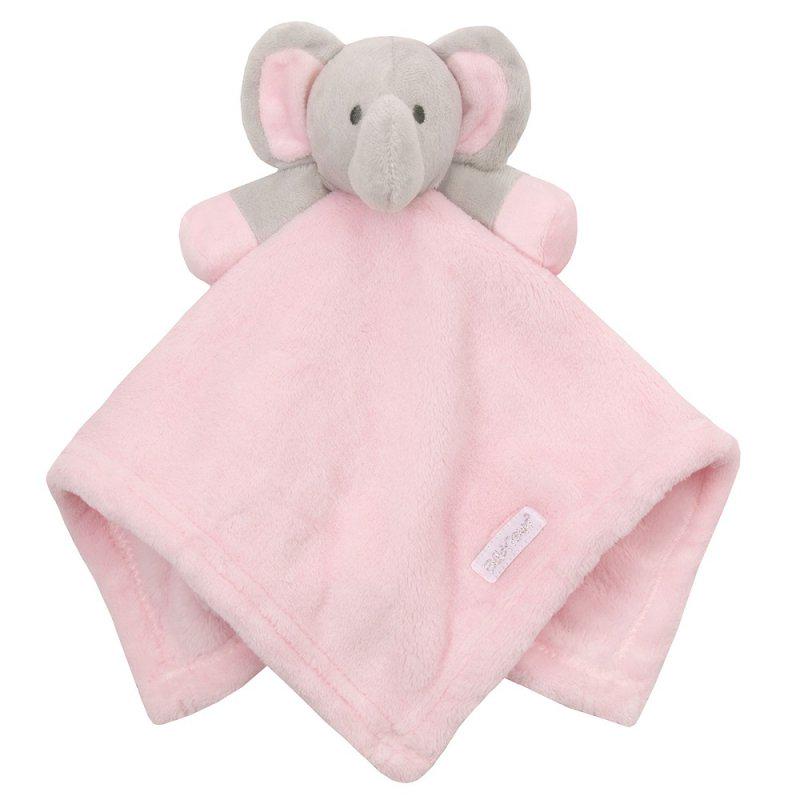 Baby Textured Velour Blanket Adorable Elephant Motif Embroidery and Elephant Comforter Baby Name added with embroidery Ideal New baby Gift