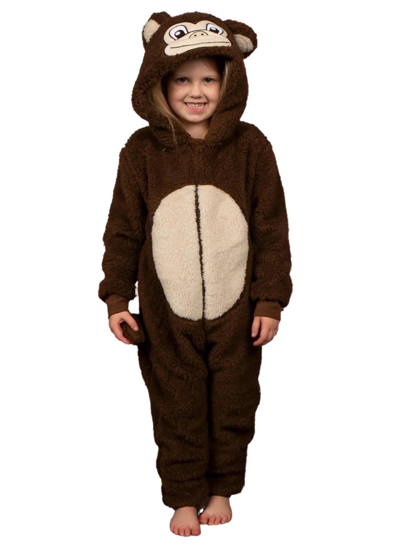 Children's All In One Jumpsuit Monkey Design Great Gift for Girls and Boys