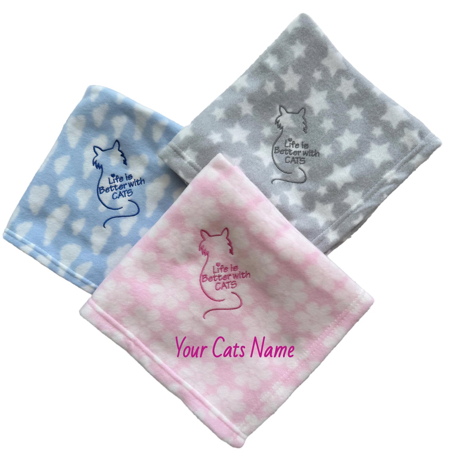 Personalised Kitten Blanket - Cosy Gift for New Cat Owners and Cat Lovers