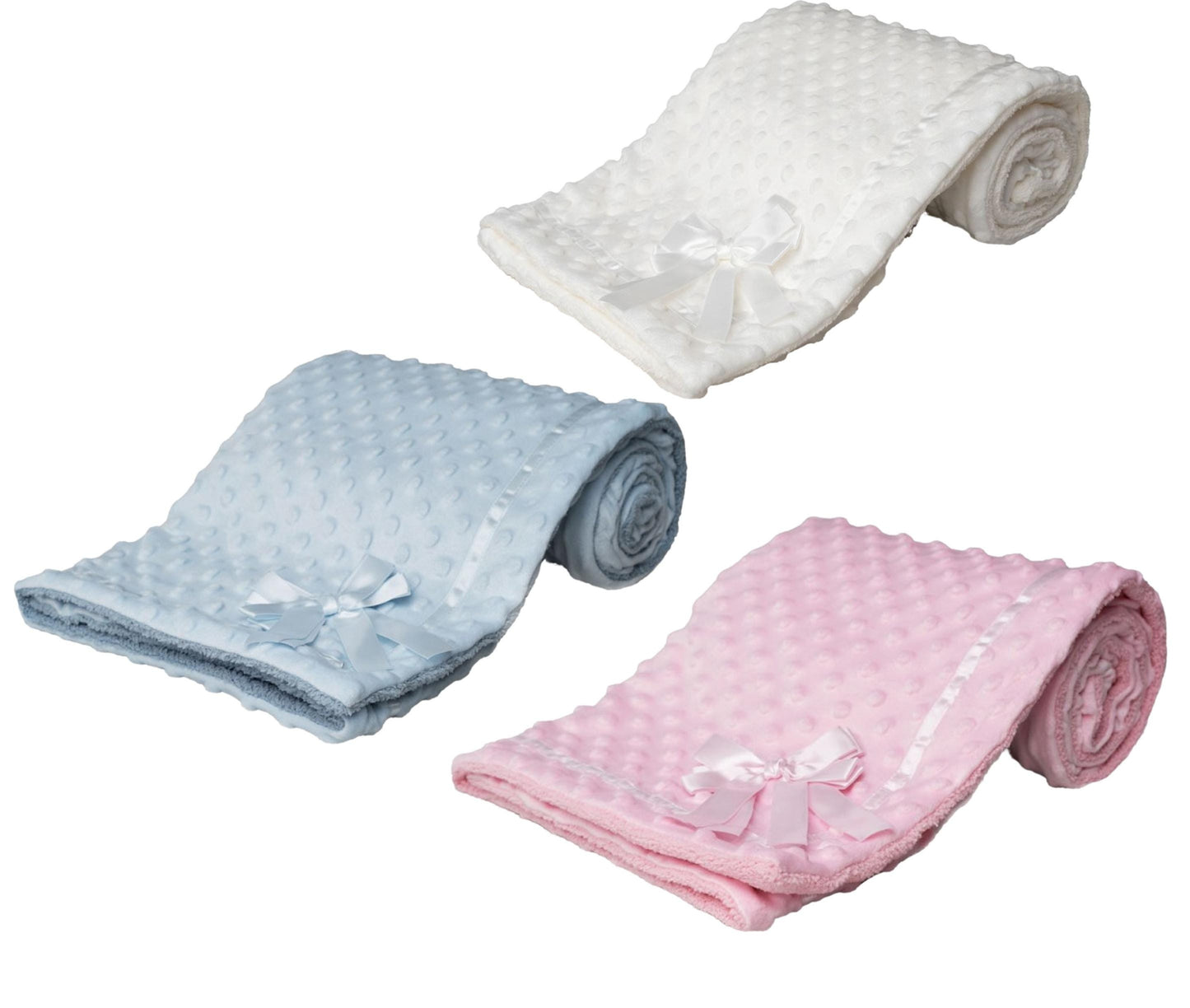 Personalised Baby Blanket Soft and Silky with Embossed Pattern 60 x 75 cm