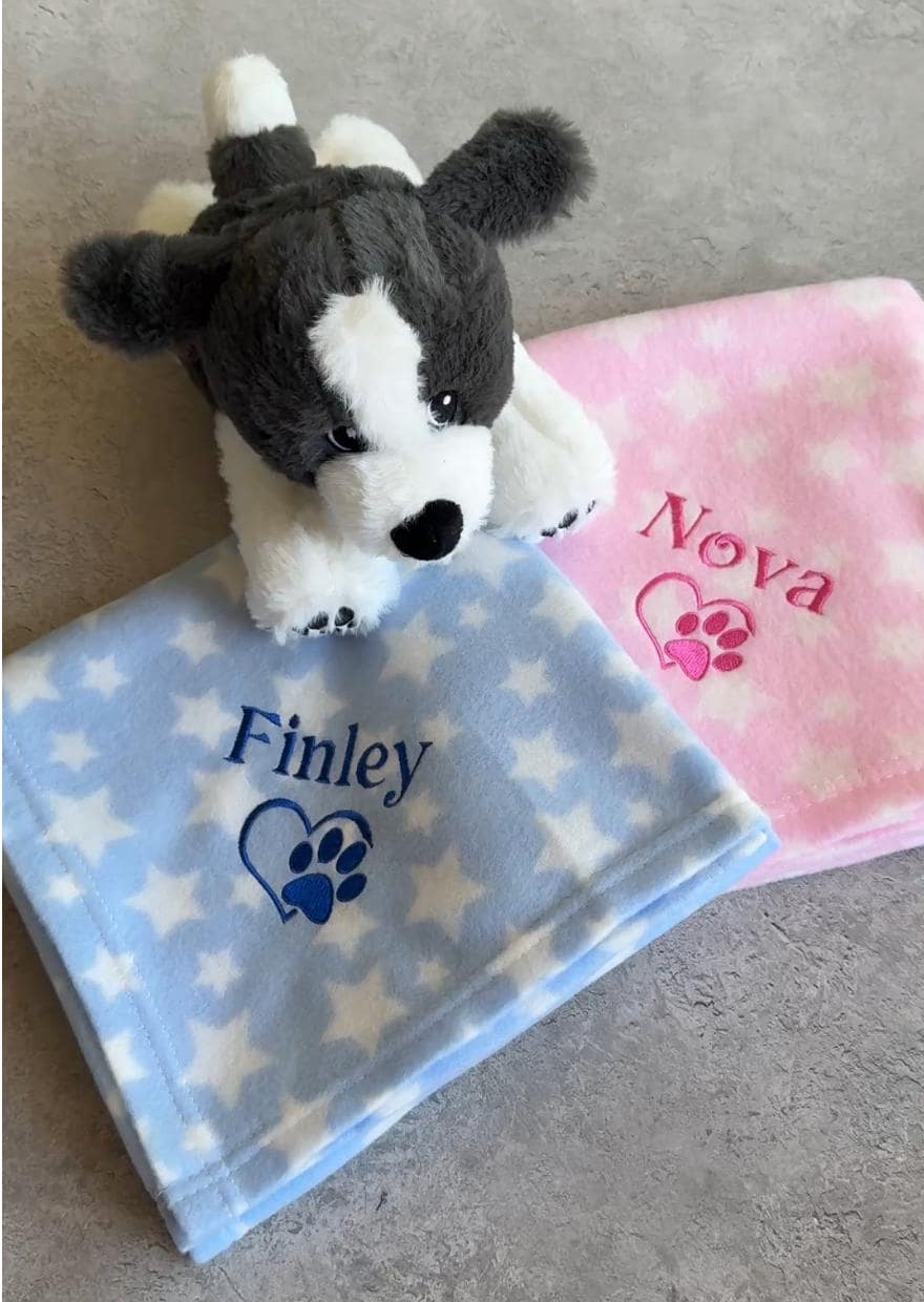 Customised Cosy Pet Comfort Blanket for Puppies, Kittens & Small Animals - Snuggly Bed Liner