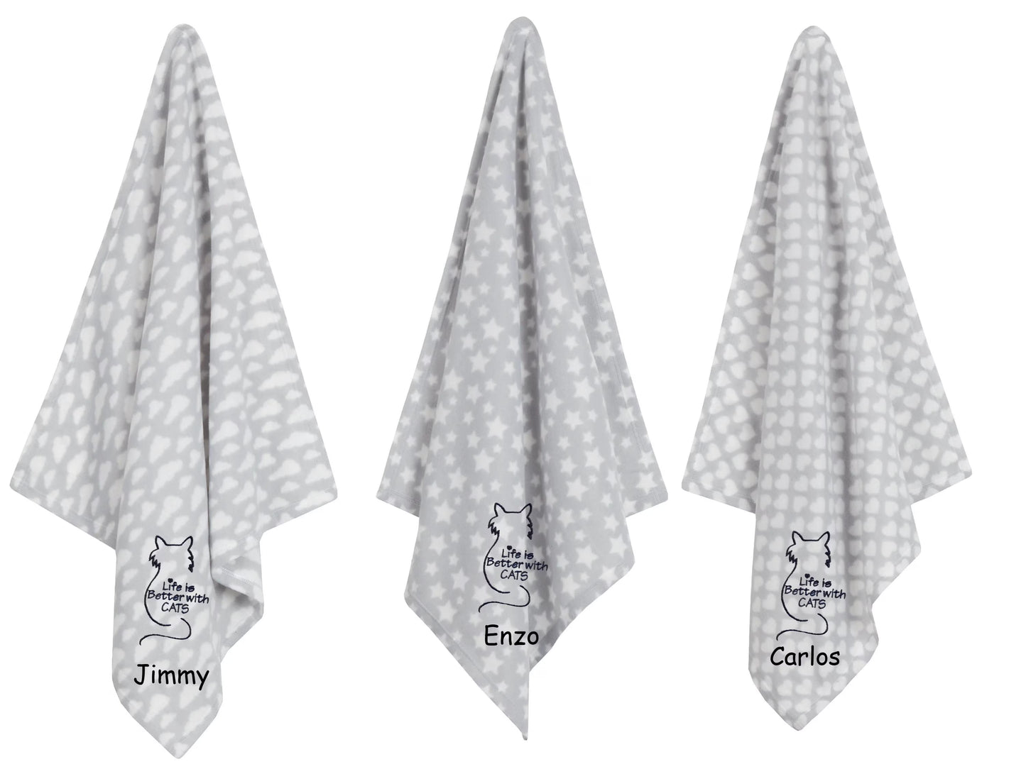 Personalised Kitten Blanket - Cosy Gift for New Cat Owners and Cat Lovers