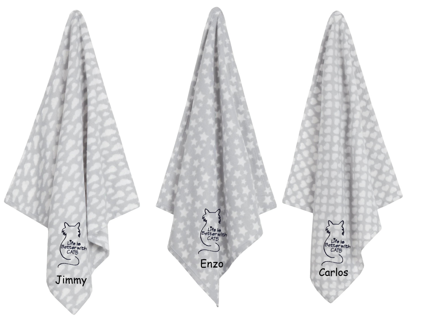 Personalised Kitten Blanket - Cosy Gift for New Cat Owners and Cat Lovers