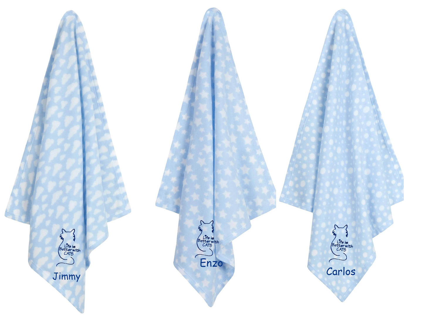 Personalised Kitten Blanket - Cosy Gift for New Cat Owners and Cat Lovers