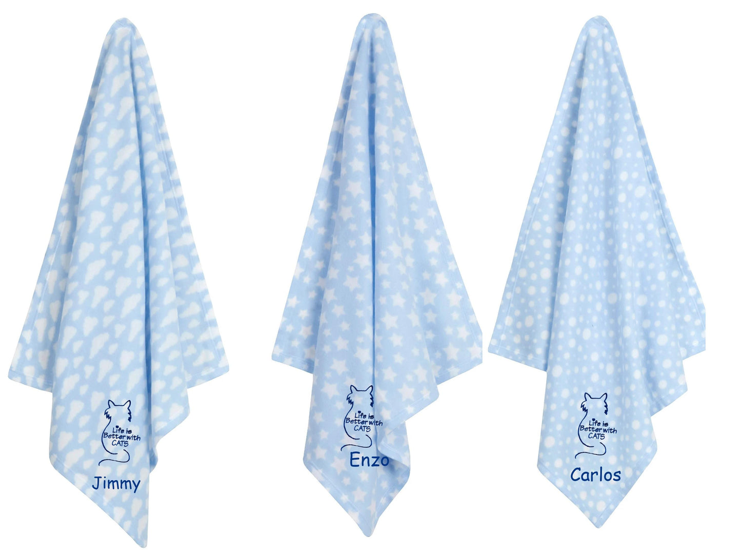 Personalised Kitten Blanket - Cosy Gift for New Cat Owners and Cat Lovers