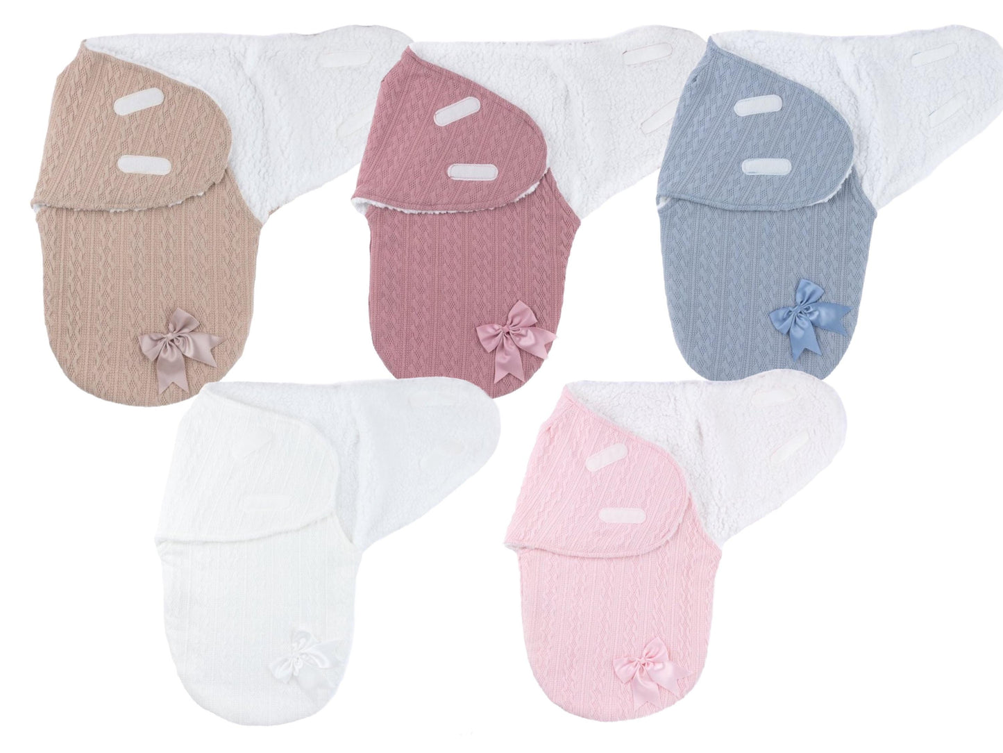 Personalised Fleece-Lined Baby Swaddle Blanket  Cosy Newborn Wrap & Gift