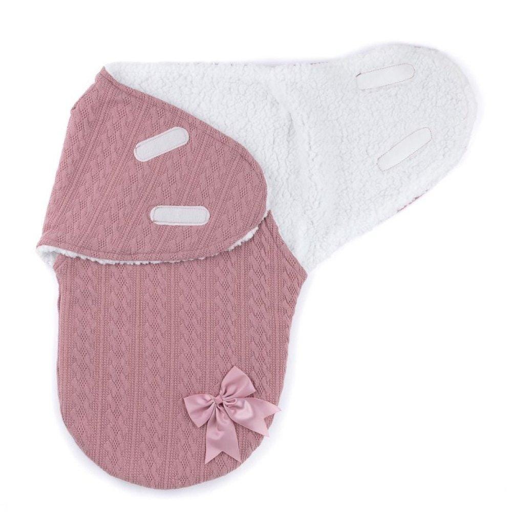 Personalised Fleece-Lined Baby Swaddle Blanket  Cosy Newborn Wrap & Gift