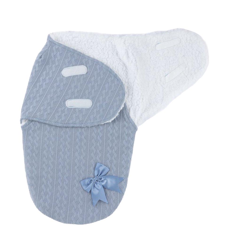 Personalised Fleece-Lined Baby Swaddle Blanket  Cosy Newborn Wrap & Gift